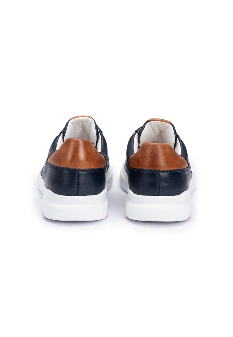 LLOYD ARKAN Herrsneaker DARK BLUE/HAZELNUT 9½ = 44 5