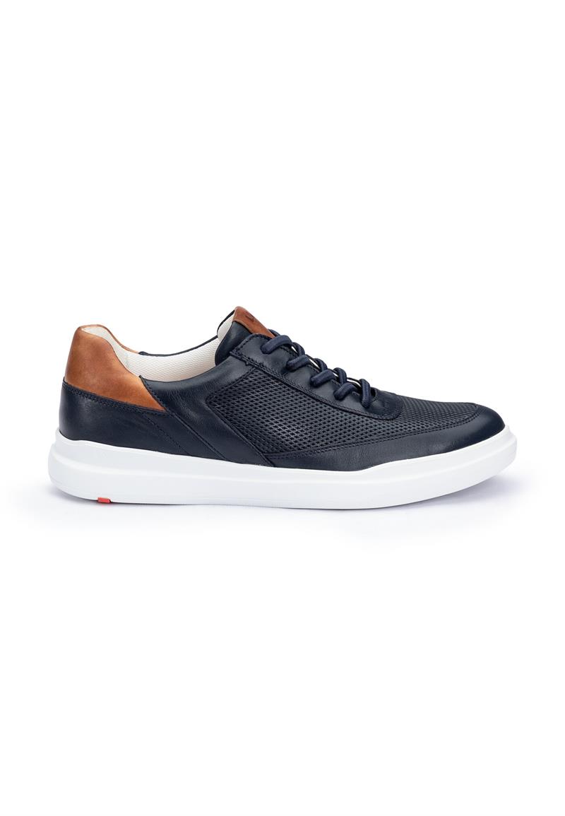 LLOYD ARKAN Herrsneaker DARK BLUE/HAZELNUT 9½ = 44 2