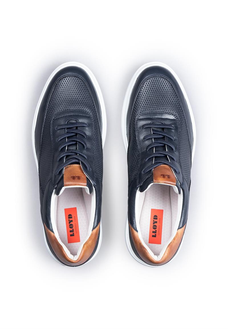 LLOYD ARKAN Herrsneaker DARK BLUE/HAZELNUT 9½ = 44 3